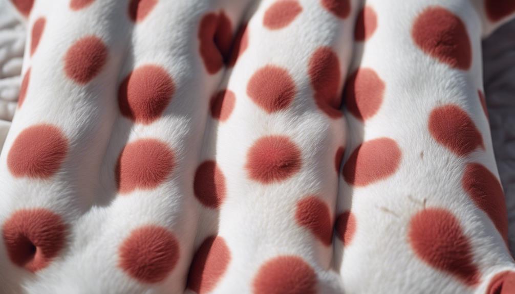 red spots on dog s belly
