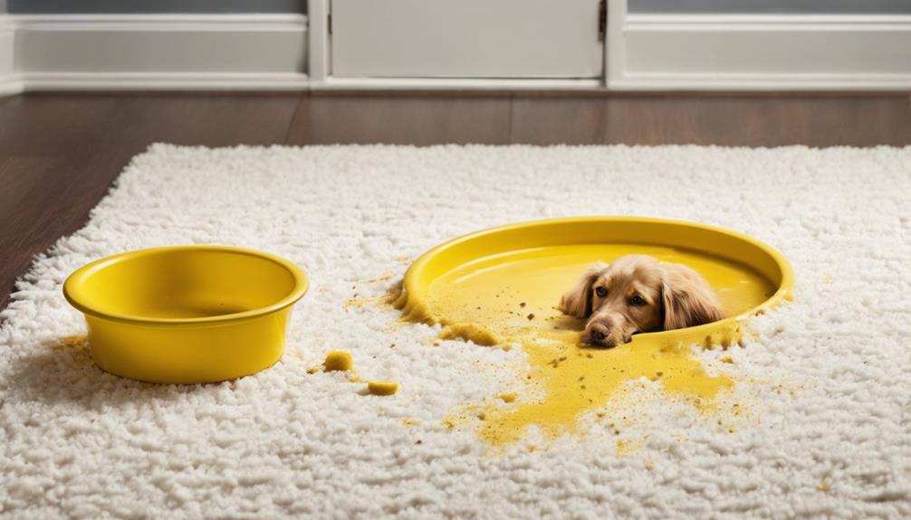 yellow vomit in dog